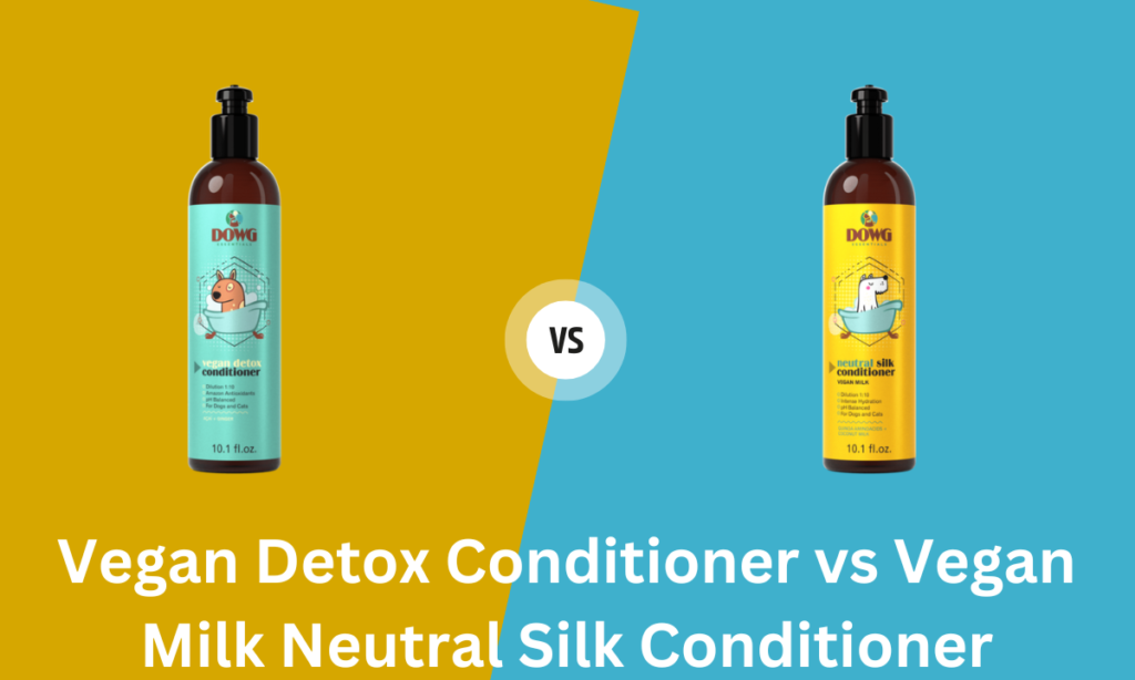 Vegan Detox Conditioner vs Vegan Milk Neutral Silk Conditioner